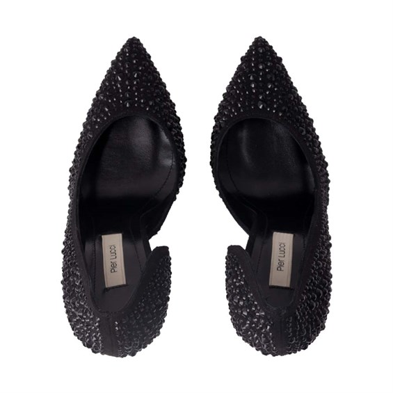 Vision Taşlı Kadın Ayakkabı - Siyah
